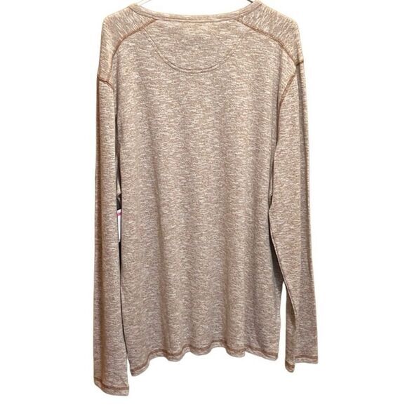Treasure & Bond mens‎ henley Sz 2XL brown marl super soft long sleeve NWT - Picture 3 of 8